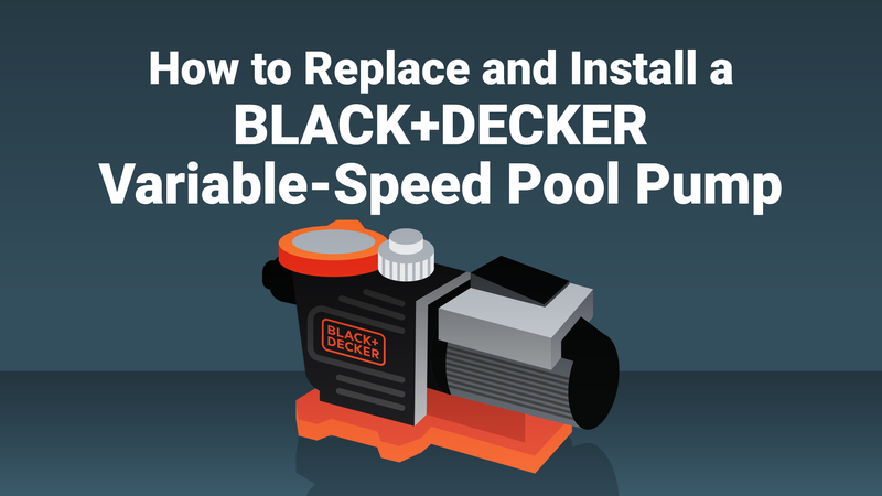 Black & Decker Variable Speed Inground Pool Pump Install. 