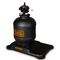 BLACK+DECKER 19" Sand Filter Tank With 6-Way Valve and Full Base and Hoses for Above Ground Swimming Pools