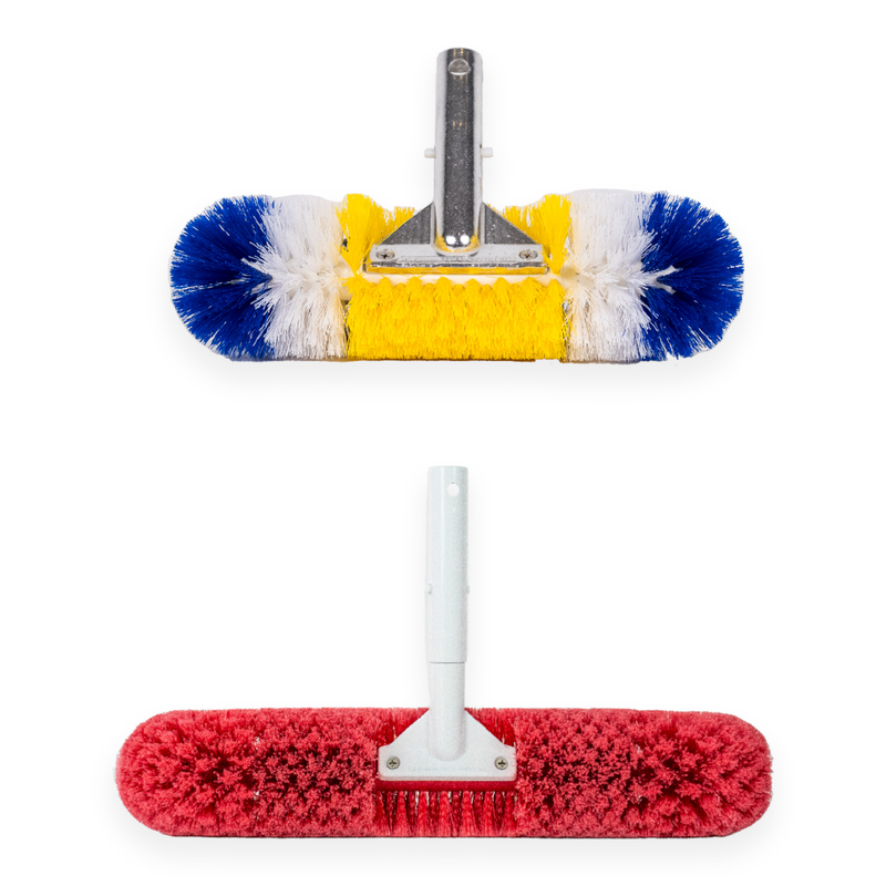 2-Pack 360-Degree Pool Brush Bundle