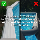 Easy Pool Step Ladder for Above Ground Pools