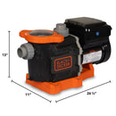 Inground BLACK+DECKER Pump & Filter Duo (Up to 35,000 Gallons)