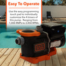 BLACK+DECKER 1.5 HP Variable Speed Inground Pool Pump – Energy Star Certified, Dual Voltage (115V/230V)