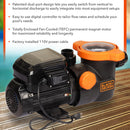 BLACK+DECKER 1.5 HP Variable Speed Above Ground Pool Pump – Energy Star Certified (115V)