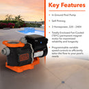 BLACK+DECKER 3 HP Variable Speed Inground Pool Pump – Energy Star Certified