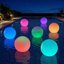 Solar LED Inflatable Globe Lights — Waterproof Color-Changing Pool & Patio Lights with Hanging Grommet