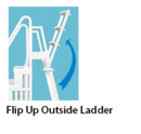 Caymen Flip up ladder Entry System for Above ground pools