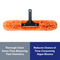Ultra-Soft 360-Degree Bristles Blue Torrent Pool Brush 18" Patented and Professional-Endorsed Orange